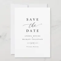 Simple Elegant Modern Wedding Save The Date