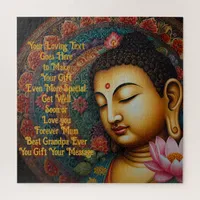 Tranquil Buddha Personalized Message – Zen Gift  Jigsaw Puzzle