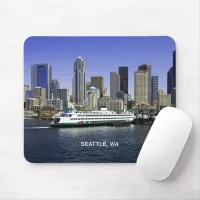 Pacific Northwest Seattle Ferry & Buildings Mouse Pad