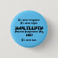 Juneteenth is a Federal Holiday Button