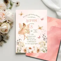 Fairy Enchanted Garden Girl Birthday Invitation