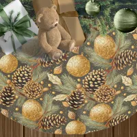 Earth Tones Christmas Pattern#29 ID1009 Brushed Polyester Tree Skirt