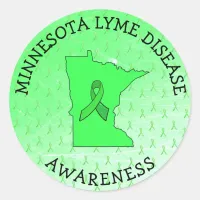 Lyme Disease Awareness in Minnesota Stickers