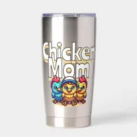 Funny Cartoon Chicks | Chicken Mom Personalized Insulated Tumbler