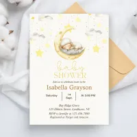 Little Lamb Baby Girl Shower Invitation