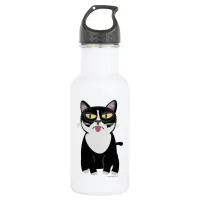 Cute Sourpuss Cartoon Cat Water Bottle