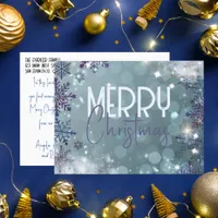 Merry Christmas Magical Winter Wonderland Holiday Postcard