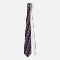 Circular Gradient Earthy Rainbow Neck Tie