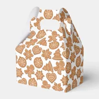 Gingerbread Man Cookies Cute Christmas Favor Boxes