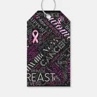 Breast Cancer Awareness Word Cloud ID261 Gift Tags