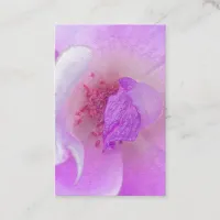 *~* Pink Fuchia Lavender Violet Rose Floral Spa Business Card