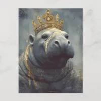 Manatee Wearing a Crown Postcard