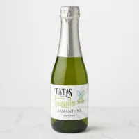 Tatas & Tequila Modern Bridal Shower Fiesta Party Sparkling Wine Label