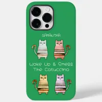 cute cats for cat lovers and coffee lovers Case-Mate iPhone 14 pro max case