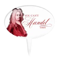 You Can't Handel This Classical Composer Pun Cake Topper