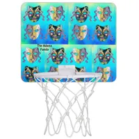 Cool and Trendy Pop Art Venetian Masque Colorful Mini Basketball Hoop