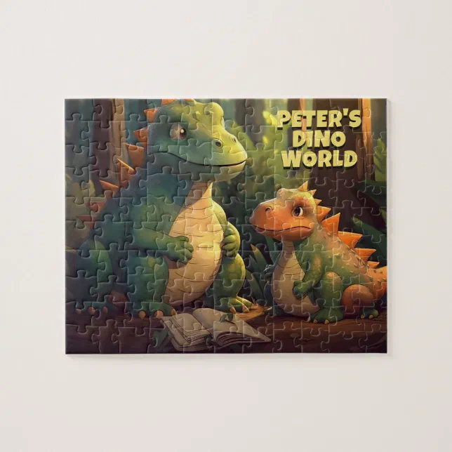 Baby Dinosaur with Mommy | Dino World Jigsaw Puzzle