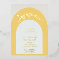 Minimalist Engagement Foil Invitation