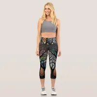 The Tree of Life Capri Leggings.