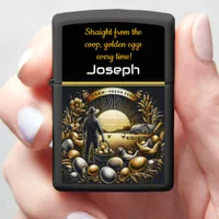 Farm Fresh Eggs and the Morning Sun at Dawn Zippo Lighter