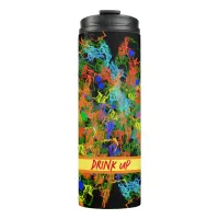 Cool Paint Splotch Fun Artsy Style Design Thermal Tumbler