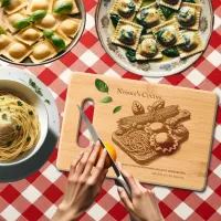 Customized Nonna’s Cucina Spaghetti Ravioli Bamboo Cutting Board