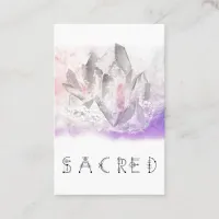 *~* Watercolor Crystal Healing Arts  Sacred Business Card