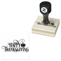 Cute Thanksgiving Turkey Rubber Stamp