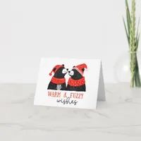 Simple Cute Bear Warm Wishes Holiday