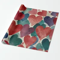 Cute Happy Hearts Wrapping Paper