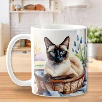 Beautiful Siamese Cat Pet Breed Elegant Art Feline Coffee Mug