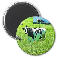 Cute Cow on the Farm Magnet