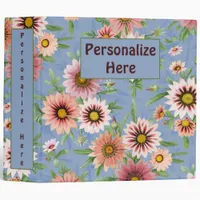 Daisy Floral 3 Ring Binder