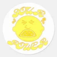 Sour Power! Classic Round Sticker