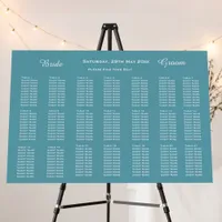 Winter Lake Nature Wedding Seating Chart Foam Board