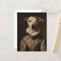 A Cute Historical Dog Portrait Postcard