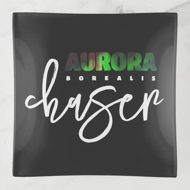 Aurora Borealis (Northern Lights) Chaser Trinket Tray