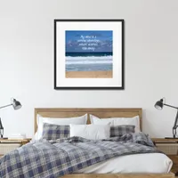 Downloadable Serene Shoreline Art  Framed Art