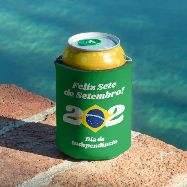 Sete de Setembro Independence Day Brazil Flag Can Cooler