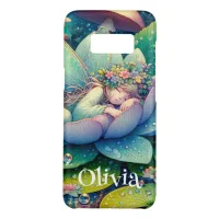 Fairy Sleeping on a Flower Personalized Case-Mate Samsung Galaxy S8 Case