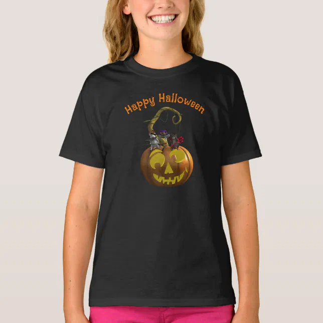 Cute Halloween Mouse Trio T-Shirt