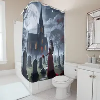 Dark Moody Gothic – Haunting Bathroom Décor Shower Curtain