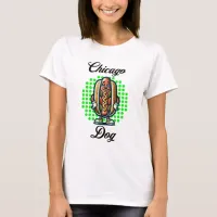 Chicago Hot dog Retro Pop Art T-Shirt