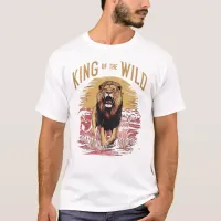 Lion With Words: King of the Wild T-Shirt