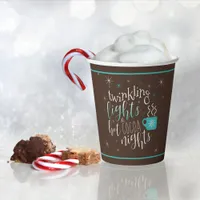 Twinkling Lights Hot Cocoa Nights ID593 Paper Cups