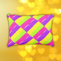 Bright Neon Paint Brush Strokes |  Outdoor Pillow