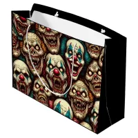 Horrifying Clowns Halloween Party  Large Gift Bag