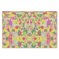 Abstract Colorful Fragmentary Patchwork Tissue Paper