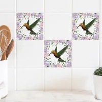 Nature’s Elegance: Hummingbird Flight Ceramic Tile