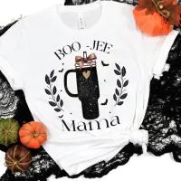 Boo Jee Mama Bats Bow Halloween Funny T-Shirt